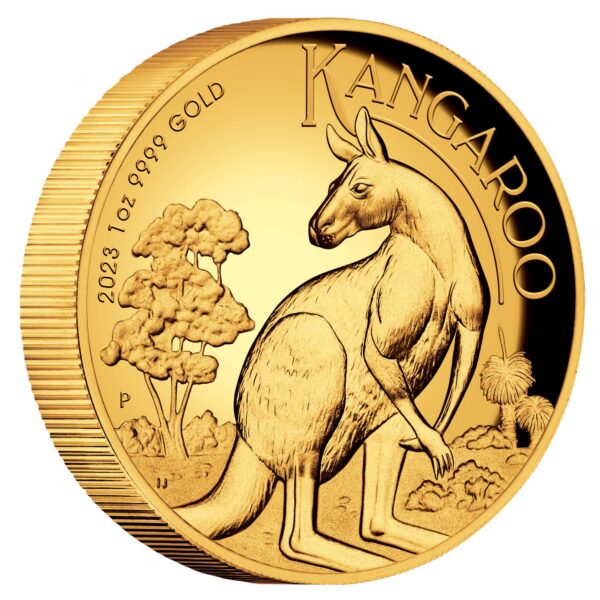 1oz Australian Kangaroo Kuldmünt 100 dollarit 2023 999.9