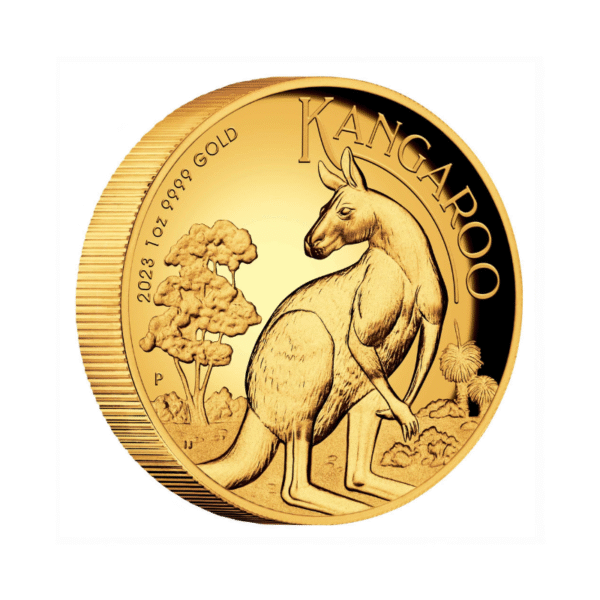1oz Australian Kangaroo Kuldmünt 100 dollarit 2023 999.9