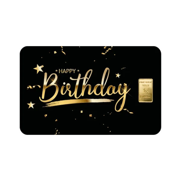 1g Heimerle+Meule Happy Birthday 999.9 kuldplaat