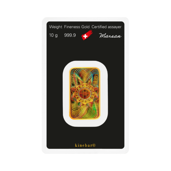 Argor-Heraeus 10g kuldplaat kinebar