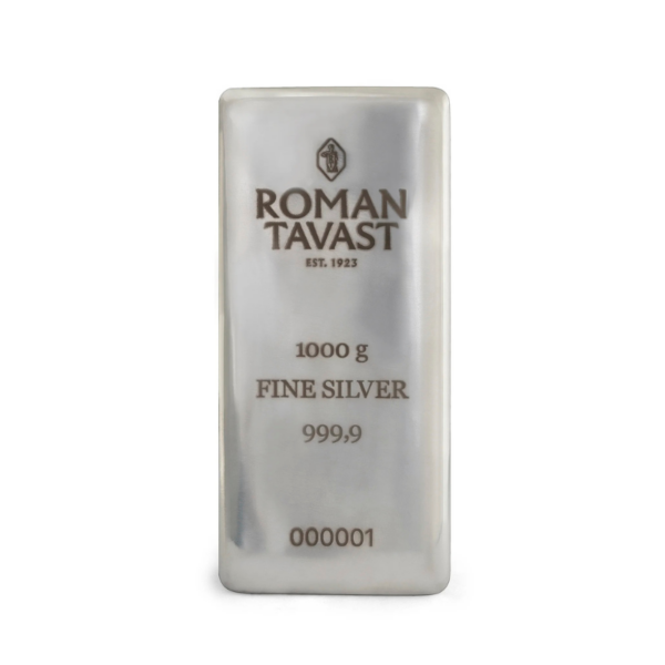 Roman Tavast hõbekang hõbeplaat 1 kg investeerimise hõbe 999,9