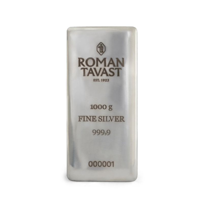 Roman Tavast hõbekang hõbeplaat 1 kg investeerimise hõbe 999,9
